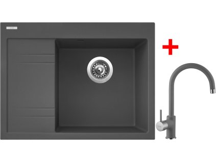 Sinks RIM 650 P Titanium + Vitalia GR G3272