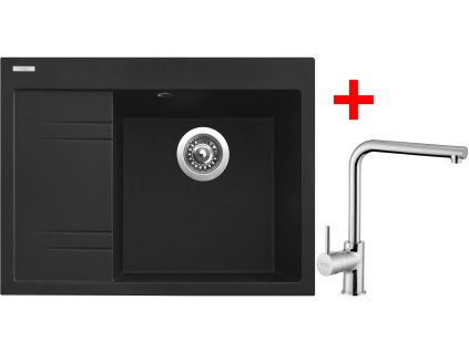 Sinks RIM 650 P Metalblack + Elka G3474