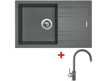 Sinks LINEA 780 Titanium + Vitalia GR G4472