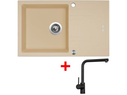 Sinks LINEA 780 XC Sahara + Elka čierna matná G4750XC