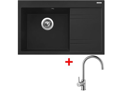 Sinks RIM 780 L Metalblack + Vitalia G5074