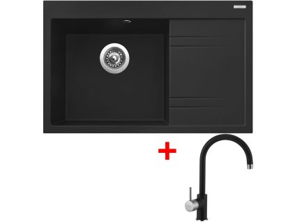 Sinks RIM 780 L Metalblack + Vitalia GR G5274
