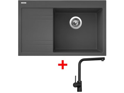 Sinks RIM 780 P Titanium + Elka black matt G6372