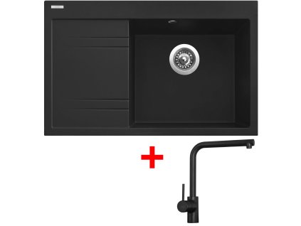 Sinks RIM 780 P Metalblack + Elka black matt G6374