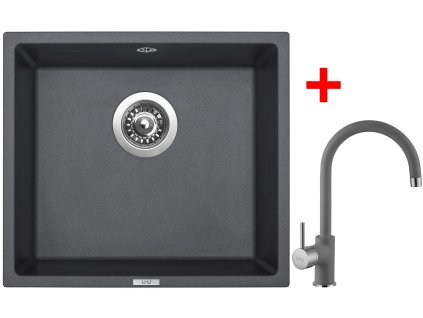 Sinks FRAME 457 Titanium + Vitalia GR G7972