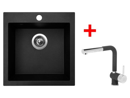 Sinks VIVA 455 Granblack + Mix 3 P GR G830