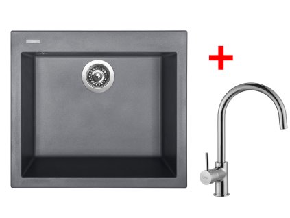 Sinks CUBE 560 Titanium + Vitalia G9472