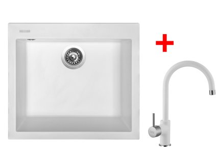 Sinks CUBE 560 Milk + Vitalia GR G9528