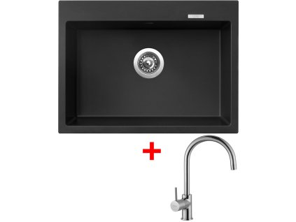 Sinks MAXIMO 680 Pureblack + Vitalia G9826