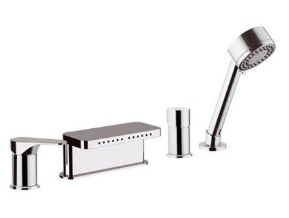 HOPA Štvorotvorová vaňová batéria FONTI 06 - chróm BAREL06
