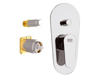 HOPA Podomietková sprchová batéria FONTI 09KB37 - biela matná BAREL09KB37