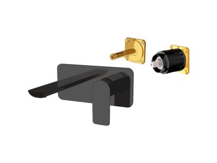 HOPA Podomietková umývadlová batéria FONTI 15LKB14 - čierna matná BAREL15LKB14