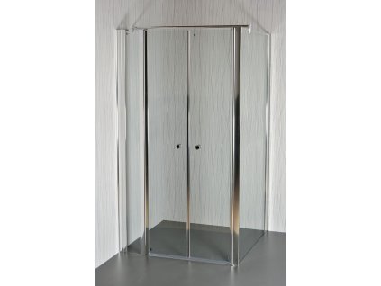 ARTTEC SALOON D 24 - Sprchový kút hrozno -111 - 116 x 76,5 - 78 x 195 cm XSAL0128