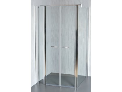 ARTTEC Rohový sprchový kút COMFORT D 31 číre sklo 112 - 117 x 76,5 - 79 x 195 cm XCOM0170
