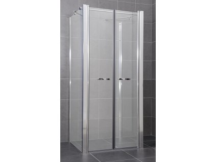 ARTTEC Nástenný sprchový kút COMFORT B 35 číre sklo 116 - 121 x 76,5 - 79 x 195 cm XCOM0144