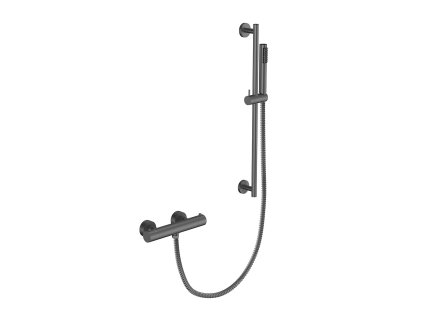 BESCO Nástenný termostatický sprchový set VEO grafitová BABPVNTIIGR