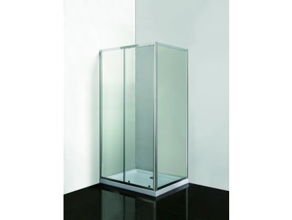 Hopa VÝHODNÝ SET - OBDELNÍK SMART SELVA + PINA s vaničkou Farba rámu - Chróm/Leštený hliník (ALU), Rozmer A - 100 cm, Rozmer B - 80 cm, Smer zatvárania - Univerzálna Ľavé / Pravé, Výplň - Grape bezpečnostné sklo - 4/6 mm OLOBD10080CG1