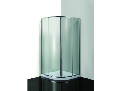 Hopa VÝHODNÝ SET - ŠTVRTKRUH SMART MURO s vaničkou Farba rámu - Chróm/Leštený hliník (ALU), Výplň - Číre bezpečnostné sklo - 4/6 mm OLCTVRT90CC1