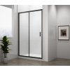 Polysan EASY BLACK sprchové dvere 1600mm, číre sklo EL1815B