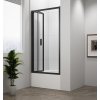 Polysan DEEP BLACK sprchové dvere skladacie 1000x1650mm, číre sklo MD1910B