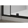 Polysan EASY BLACK otočné sprchové dvere 880-1020mm, sklo BRICK EL1738B