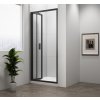 Polysan EASY BLACK sprchové dvere skladacie 900mm, číre sklo EL1990B