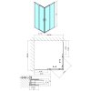 Polysan EASY BLACK štvorcová sprchová zástena 900x900mm, číre sklo EL5115B