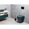 Isvea INFINITY závesná WC misa, Rimless, 36,5x53cm, matná zelena Petrol 10NF02004-2P