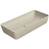 GSI NUBES keramické umývadlo na dosku 80x40cm, creta mat 904008