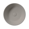 GSI KUBE X keramické umývadlo na dosku, priemer 40 cm, tortora matná 942605