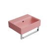 GSI NUBES keramické umývadlo 40x32cm, bez otvoru, blush mat 9684024
