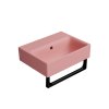 GSI NUBES keramické umývadlo 40x32cm, bez otvoru, blush mat 9684024