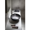 Sapho FORMIGO betónové umývadlo na dosku, priemer 39cm, antracit mat FG316