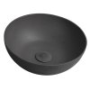 Sapho FORMIGO betónové umývadlo na dosku, priemer 39cm, antracit mat FG316