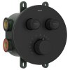 Sapho SMART SELECT podomietková termostatická sprchová batéria, box, 2 výstupy, čierna mat RP032B