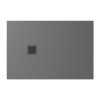 Polysan TRENECA sprchová vanička z liateho mramoru s možnosťou úpravy rozmeru 120x80cm, sivá matná 84302.31