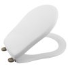 Kerasan RETRO WC sedátko Soft Close, polyester, biela/bronz 108601