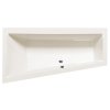 Polysan ANDRA L asymetrická vaňa 170x90x45cm, ivory 81111.4