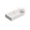 GSI KUBE X keramické umývadlo 70x37cm, biela mat 9455109
