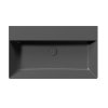 GSI KUBE X keramické umývadlo 80x47cm, bez otvoru, čierna mat 9422026