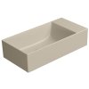 GSI KUBE X keramické umývadlo 50x25cm, bez otvoru, pravé/ľavé, creta mat 9486008