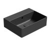 GSI KUBE X keramické umývadlo 45x35cm, bez otvoru, čierna mat 9485026