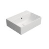 GSI KUBE X keramické umývadlo 45x35cm, bez otvoru, biela mat 9485009