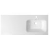 Sapho ARECA umývadlo 121x51,5cm, liaty mramor, pravé, biela AC121R