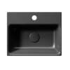 GSI NUBES keramické umývadlo 40x32cm, čierna mat 9684126