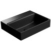 GSI NUBES keramické umývadlo 40x32cm, bez otvoru, čierna mat 9684026