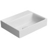 GSI NUBES keramické umývadlo 40x32cm, bez otvoru, biela mat 9684009