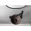 Sapho MINOR betónové umývadlo na dosku, priemer 26cm, tmavo hnedá mat MR26015