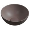 Sapho MINOR betónové umývadlo na dosku, priemer 26cm, tmavo hnedá mat MR26015