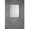 Aqualine CORNA zrkadlo s LED osvetlením 60x80cm, dotykový senzor, stmievateľné, čierna mat CN060